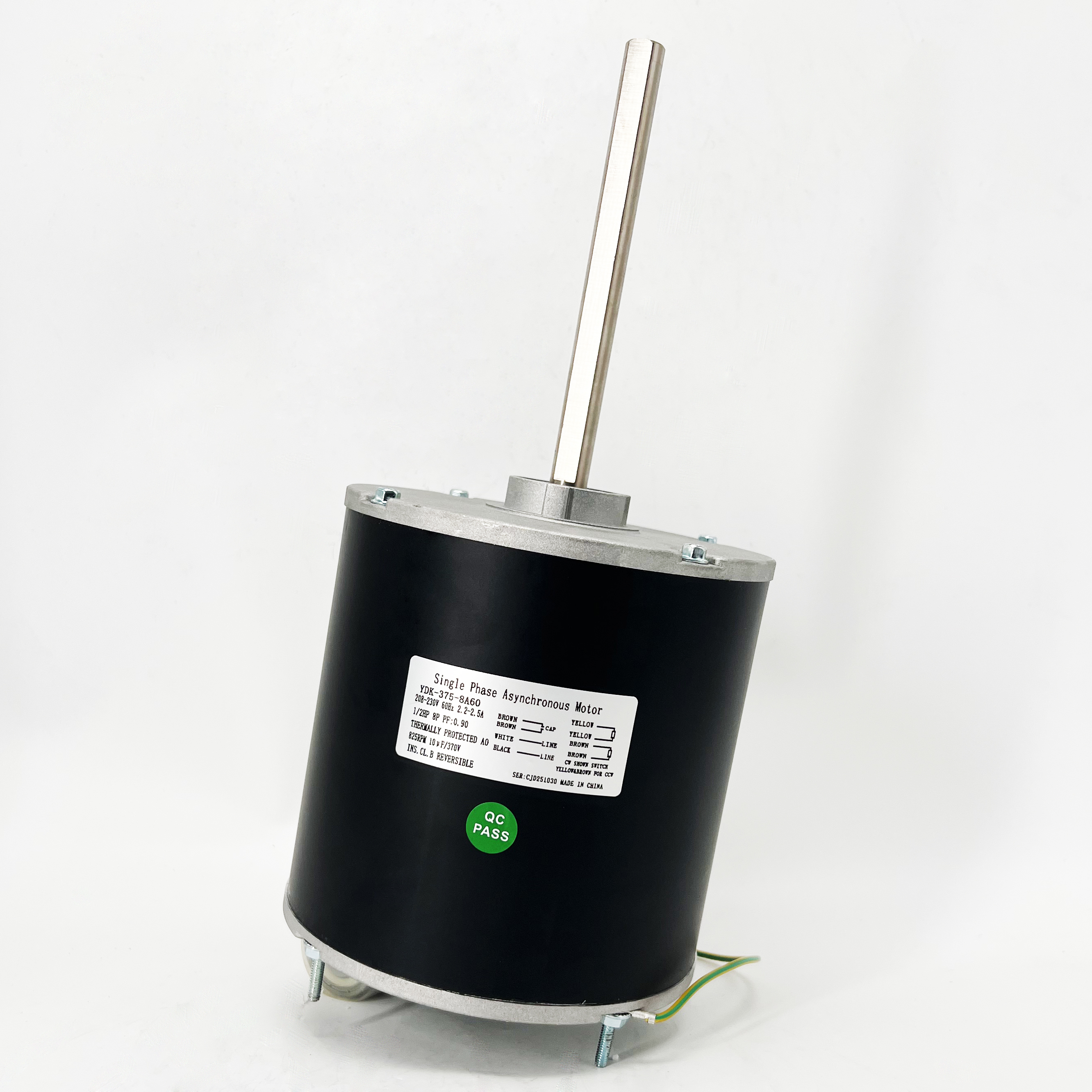 48 Frame AC Condenser Fan Motor - 1/2HP 220V 60HZ 825RPM